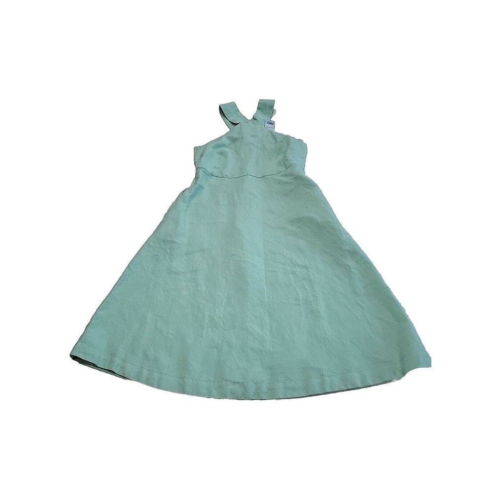 Linen Turqoise Casual Dress 00 Petites NWT Resort Holiday Vacation Cruise Wear